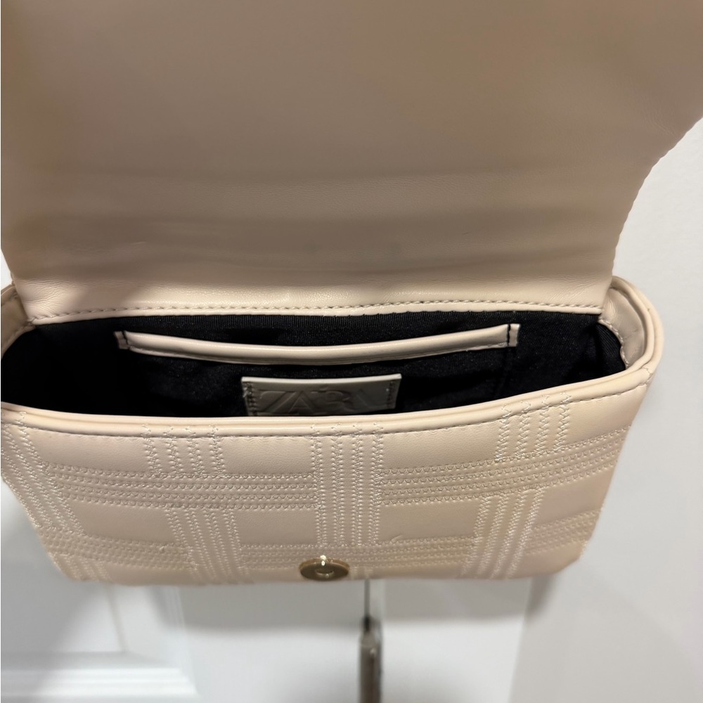 Zara Cream Chain Shoulder Bag - Picture 3 of 5